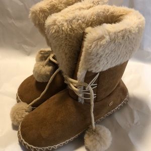 Kooba Faux Fur slippers Boots Women’s 6-1/2 -7-1/2